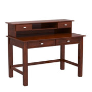 Sheesham Wood Study Table with Drawer Storage Solid Wood Writing Table Computer Desk for Home Office Living Room (Brown Finish)